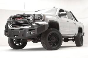 Fab Fours Bumpers & Off-Road Armor | 1350 Offroad - Fab Fours Premium Winch Front Bumper, Black Powder Coat, with Sensors, Pre-Runner Guard - GS16-F3952-1 - Image 2