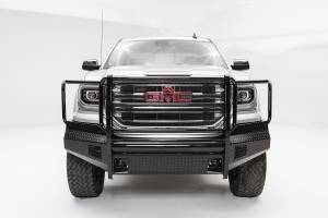 Fab Fours Bumpers & Off-Road Armor | 1350 Offroad - Fab Fours Black Steel Front Bumper, Black Powder Coat, with Full Guard - GS16-K3960-1 - Image 1