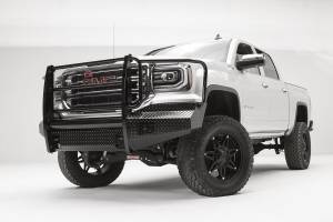 Fab Fours Bumpers & Off-Road Armor | 1350 Offroad - Fab Fours Black Steel Front Bumper, Black Powder Coat, with Full Guard - GS16-K3960-1 - Image 2