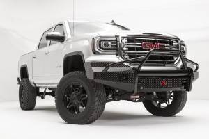 Fab Fours Bumpers & Off-Road Armor | 1350 Offroad - Fab Fours Black Steel Front Bumper, Black Powder Coat, with Pre-Runner Guard - GS16-K3962-1 - Image 3