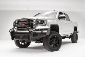 Fab Fours Bumpers & Off-Road Armor | 1350 Offroad - Fab Fours Black Steel Front Bumper, Black Powder Coat, with Pre-Runner Guard - GS16-K3962-1 - Image 2