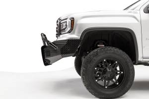 Fab Fours Bumpers & Off-Road Armor | 1350 Offroad - Fab Fours Black Steel Front Bumper, Black Powder Coat, with Pre-Runner Guard - GS16-K3962-1 - Image 4