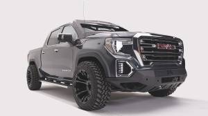 Fab Fours Bumpers & Off-Road Armor | 1350 Offroad - Fab Fours Vengeance Front Bumper, Black Powder Coat, with No Guard, with Sensors - GS19-D6051-1 - Image 3