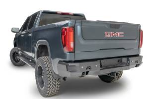 Fab Fours Bumpers & Off-Road Armor | 1350 Offroad - Fab Fours Premium Rear Bumper, Black Powder Coat, with Blind Spot Monitor Mount - GS23-W5851-1 - Image 1