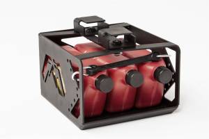 Fab Fours Bumpers & Off-Road Armor | 1350 Offroad - Fab Fours Under Seat Fluid Container, Black Powder Coat - JK07-1090-1 - Image 2