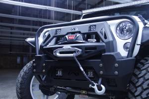 Fab Fours Bumpers & Off-Road Armor | 1350 Offroad - Fab Fours FMJ Winch Modifier, Black Powder Coat - JK07-B1859-1 - Image 2