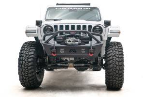 Fab Fours Bumpers & Off-Road Armor | 1350 Offroad - Fab Fours Stubby Bumper, with Pre-Runner Guard, Bare Steel - JL18-B4752-B - Image 4
