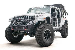 Fab Fours Bumpers & Off-Road Armor | 1350 Offroad - Fab Fours Stubby Bumper, with Pre-Runner Guard, Bare Steel - JL18-B4752-B - Image 2