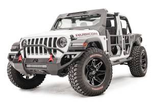 Fab Fours Bumpers & Off-Road Armor | 1350 Offroad - Fab Fours Vengeance Front Bumper, 11 Gauge Steel Construction, Bare - JL18-D4652-B - Image 2