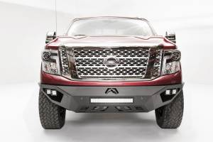 Fab Fours Bumpers & Off-Road Armor | 1350 Offroad - Fab Fours Vengeance Front Bumper, Black Powder Coat, with No Guard, with Sensors - NT16-D3751-1 - Image 1