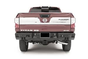 Fab Fours Bumpers & Off-Road Armor | 1350 Offroad - Fab Fours Premium Rear Bumper, Bare Steel, with Sensors - NT16-W3751-B - Image 1