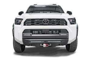 Fab Fours Bumpers & Off-Road Armor | 1350 Offroad - Fab Fours Semi Hidden Winch Mount, 1875-in Steel Construction, with LED Light Bar, Bare - T4R-N6851-B - Image 2