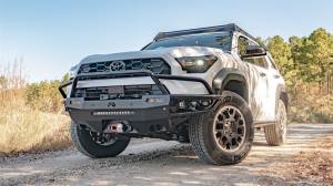 Fab Fours Bumpers & Off-Road Armor | 1350 Offroad - Fab Fours Vengeance Front Sensor Winch Bumper, with Pre-Runner Guard, Bare Steel, 115 lbs. Weight - TB68-02-B - Image 8