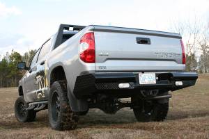 Fab Fours Bumpers & Off-Road Armor | 1350 Offroad - Fab Fours Black Steel Ranch Rear Bumper, Black Powder Coat - TT07-T1550-1 - Image 2