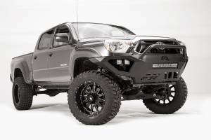 Fab Fours Bumpers & Off-Road Armor | 1350 Offroad - Fab Fours Vengeance Front Bumper, Black Powder Coat, with Pre-Runner Grill Guard - TT12-D1652-1 - Image 1