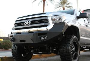 Fab Fours Bumpers & Off-Road Armor | 1350 Offroad - Fab Fours Premium Winch Front Bumper, Bare Steel, without Grill Guard, D-Ring Mounts - TT14-H2851-B - Image 1