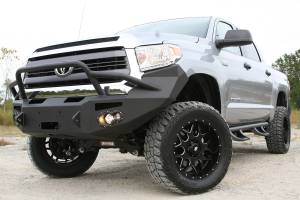 Fab Fours Bumpers & Off-Road Armor | 1350 Offroad - Fab Fours Premium Winch Front Bumper, Bare Steel, with Pre-Runner Grill Guard, D-Ring Mounts - TT14-H2852-B - Image 3