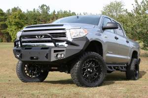 Fab Fours Bumpers & Off-Road Armor | 1350 Offroad - Fab Fours Premium Winch Front Bumper, Bare Steel, with Pre-Runner Grill Guard, D-Ring Mounts - TT14-H2852-B - Image 2