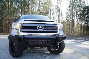 Fab Fours Bumpers & Off-Road Armor | 1350 Offroad - Fab Fours Black Steel Front Bumper, Black Powder Coat, without Grill Guard, with Tow Hooks - TT14-K2861-1 - Image 2