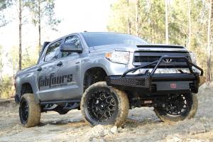 Fab Fours Bumpers & Off-Road Armor | 1350 Offroad - Fab Fours Black Steel Front Bumper, Black Powder Coat, with Pre-Runner Grill Guard & Tow Hooks - TT14-K2862-1 - Image 4