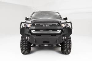 Fab Fours Bumpers & Off-Road Armor | 1350 Offroad - Fab Fours Premium Winch Front Bumper, Bare Steel, with Grill Guard - TT16-B3650-B - Image 3