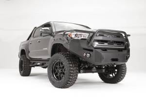 Fab Fours Bumpers & Off-Road Armor | 1350 Offroad - Fab Fours Premium Winch Front Bumper, Bare Steel, with Grill Guard - TT16-B3650-B - Image 2