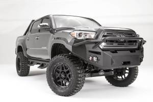 Fab Fours Bumpers & Off-Road Armor | 1350 Offroad - Fab Fours Premium Winch Front Bumper, Black Powder Coat, with PreRunner Grill Guard - TT16-B3652-1 - Image 1