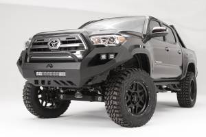 Fab Fours Bumpers & Off-Road Armor | 1350 Offroad - Fab Fours Vengeance Front Bumper, with Low Pre-Runner Guard, Lower Cutout, 11 Gauge Steel, 22-in Height - TT16-D3653-1 - Image 2