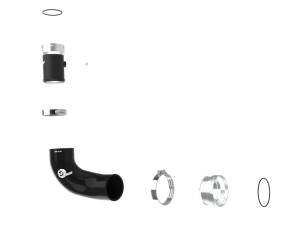 aFe Power Performance Parts & Installation | 1350 Offroad - aFe BladeRunner 2-1/2-in Aluminum Hot Charge Pipe Black - 46-20698-B - Image 5