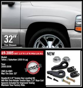 ReadyLIFT Suspension & Leveling Kits | 1350 Offroad - ReadyLIFT SST Lift Kit 2.5-in Front/1-in Rear Lift - 69-3005 - Image 2