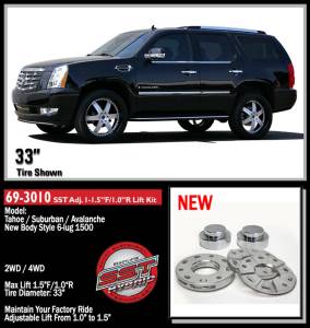 ReadyLIFT Suspension & Leveling Kits | 1350 Offroad - ReadyLIFT SST Lift Kit 1.5-in Front/1-in Rear Lift - 69-3010 - Image 2