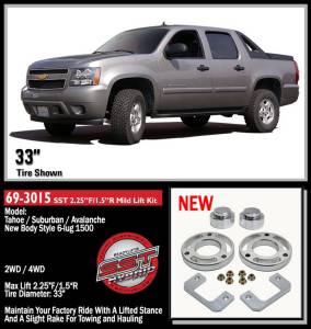 ReadyLIFT Suspension & Leveling Kits | 1350 Offroad - ReadyLIFT SST Lift Kit 2.25-in Front/1.5-in Rear Lift - 69-3015 - Image 2