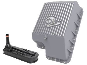 aFe Power Performance Parts & Installation | 1350 Offroad - aFe Street Series Transmission Pan Black with Machined Fins - 46-70120-1 - Image 1