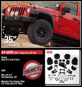 ReadyLIFT Suspension & Leveling Kits | 1350 Offroad - ReadyLIFT SST Lift Kit 3-in Front/2-in Rear Lift - 69-6000 - Image 2