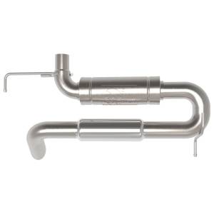 RockJock 4x4 Jeep Suspension & Steering | 1350 Offroad - RockJock Axle Back Exhaust System, 3-in Mandrel Bent, 409 Stainless Steel - 49-43147 - Image 3