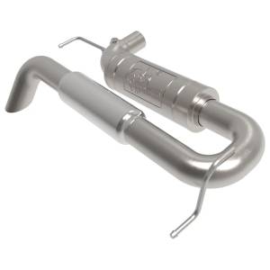 RockJock 4x4 Jeep Suspension & Steering | 1350 Offroad - RockJock Axle Back Exhaust System, 3-in Mandrel Bent, 409 Stainless Steel - 49-43147 - Image 1