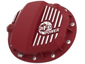 aFe Power Performance Parts & Installation | 1350 Offroad - aFe Pro Series Rear Differential Cover Red with Machined Fins GM Gas Trucks/SUVs 19-26 (GMCH 9.5) - 46-71140R - Image 1