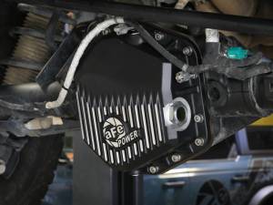 aFe Power Performance Parts & Installation | 1350 Offroad - aFe Pro Series Rear Differential Cover Black with Machined Fins Ford Bronco Raptor 22-26 V6-3.0L (tt) - 46-71460B - Image 1