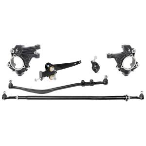RockJock 4x4 Jeep Suspension & Steering | 1350 Offroad - RockJock Currectlync High Steer Kit, Drag Link, Tie Rod, Trac Bar Reloc/Shock Mount Axle - RJ-440001-101 - Image 1