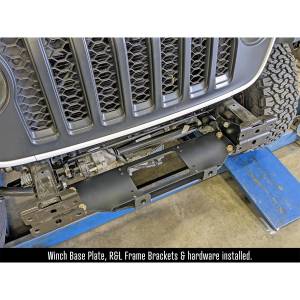 RockJock 4x4 Jeep Suspension & Steering | 1350 Offroad - RockJock Winch Plate Kit, for Factory Steel Bumper - RJ-641100-101 - Image 2