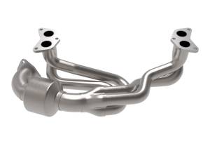 aFe Power Performance Parts & Installation | 1350 Offroad - aFe Twisted Steel Long Tube Header 304 Stainless Steel with Cat Subaru Outback/ Legacy 13-19 H4-2.5L - 48-36804-HC - Image 2