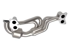 aFe Power Performance Parts & Installation | 1350 Offroad - aFe Twisted Steel Long Tube Header 304 Stainless Steel with Cat Subaru Outback/ Legacy 13-19 H4-2.5L - 48-36804-HC - Image 6