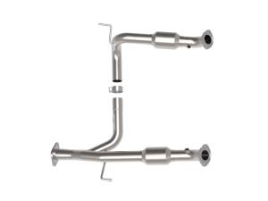 aFe Power Performance Parts & Installation | 1350 Offroad - aFe Twisted Steel Y-Pipe 2 to 3-in 409 Stainless Steel with Cat Toyota Tacoma 05-15 V6-4.0L - 48-46006-RC - Image 4