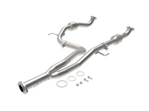 aFe Power Performance Parts & Installation | 1350 Offroad - aFe Twisted Steel Y-Pipe 2-1/2-in 409 Stainless Steel with Cat Toyota Tacoma 16-19 V6-3.5L (2WD) - 48-46011-RC - Image 1