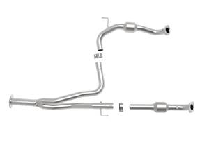 aFe Power Performance Parts & Installation | 1350 Offroad - aFe Twisted Steel Y-Pipe 2-1/4 to 2-1/2-in 409 Stainless Steel with Cat - 48-46013-RC - Image 4