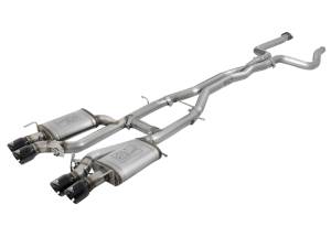 aFe Power Performance Parts & Installation | 1350 Offroad - aFe MACH Force-Xp 3-in 304 Stainless Steel Cat-Back Exhaust System with Black Tip Cadillac ATS-V 16-19 V6-3.6L (tt) - 49-34078-B - Image 2