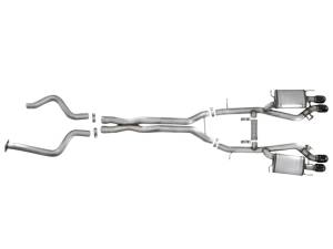 aFe Power Performance Parts & Installation | 1350 Offroad - aFe MACH Force-Xp 3-in 304 Stainless Steel Cat-Back Exhaust System with Black Tip Cadillac ATS-V 16-19 V6-3.6L (tt) - 49-34078-B - Image 4