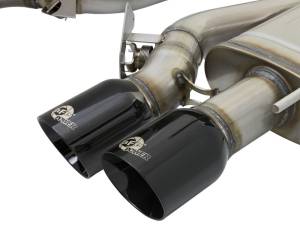 aFe Power Performance Parts & Installation | 1350 Offroad - aFe MACH Force-Xp 3-in 304 Stainless Steel Cat-Back Exhaust System with Black Tip Cadillac ATS-V 16-19 V6-3.6L (tt) - 49-34078-B - Image 6
