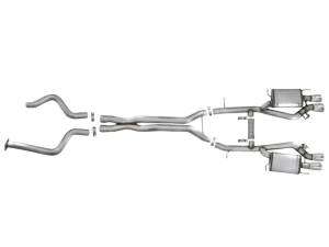 aFe Power Performance Parts & Installation | 1350 Offroad - aFe MACH Force-Xp 3-in 304 Stainless Steel Cat-Back Exhaust System with Polished Tip Cadillac ATS-V 16-19 V6-3.6L (tt) - 49-34078-P - Image 4