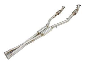 aFe Power Performance Parts & Installation | 1350 Offroad - aFe MACH Force-Xp X-Pipe 2-1/2-in 304 Stainless Steel with Cat & Resonator - 49-36321-1 - Image 2